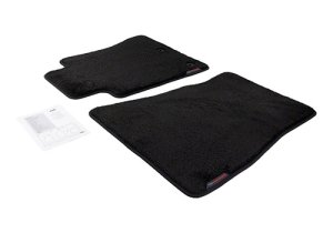 Ford Mustang Floor Mats - Ford Racing - 60oz - Black - `15-`25 Ford Mustang Floor Mats - Ford Racing - 60oz - Black - `15-`25